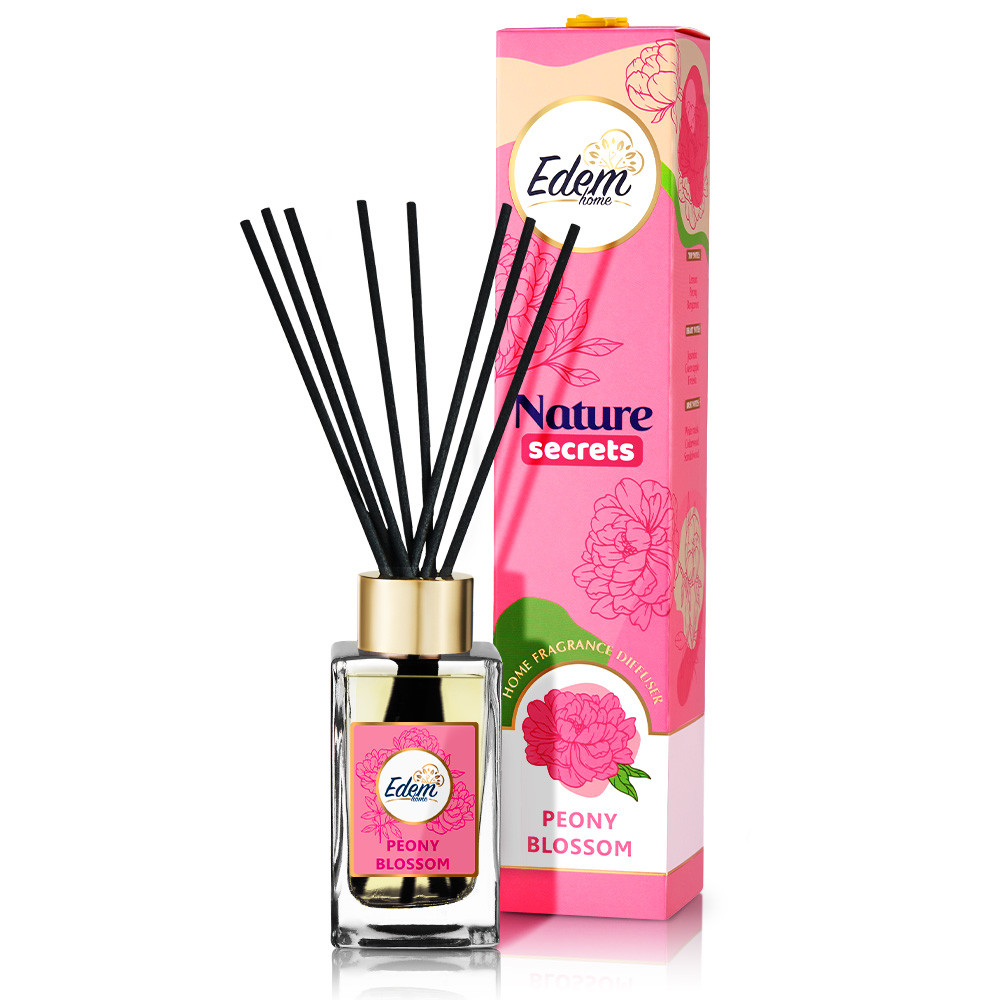Аромадифузор с палочками Edem Nature Secrets - Peony blossom 90мл Львов - изображение 1