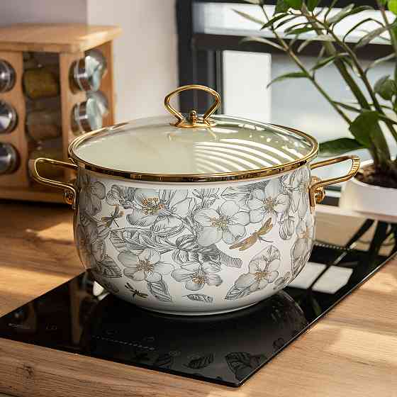 Емальована каструля 6,5 л для всіх плит Київ