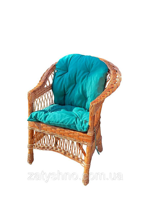 Плетеное кресло с подушкой Киев - изображение 1