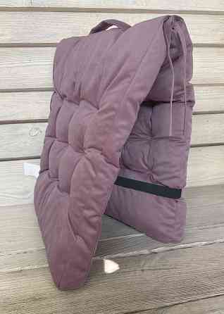 Подушка для стільців (40x120х4 см) подвійна Decorator Флокс колір ліловий 84-161 Київ