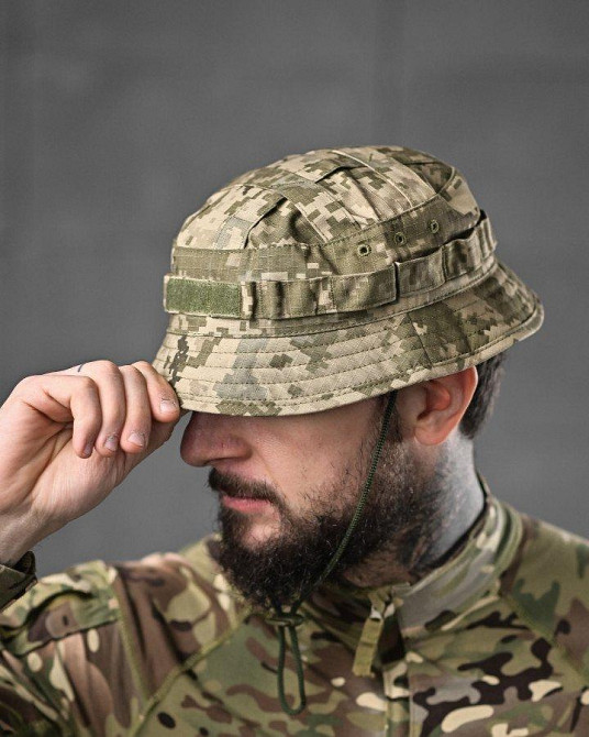 Тактична панама короткі поля піксель ДЛ6456 Одеса - фото 2