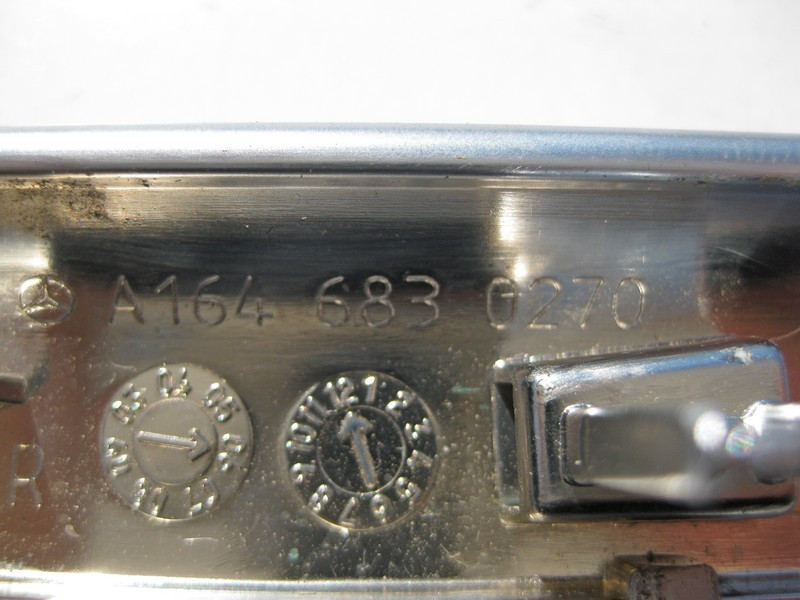 Mercedes-Benz  A1646830270 7H85 Права хром накладка підлокітника ML W164 GL X164 Одеса - фото 4