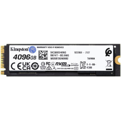 Накопитель SSD M.2 2280 4TB Kingston (SKC3000D/4096G) Винница - изображение 7