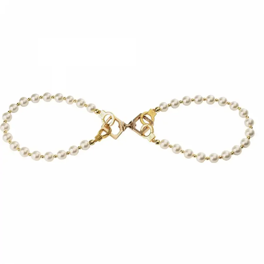 Перлинні наручники та поножі LOCKINK Pearl Bondage & Restraint Set Львів - фото 4
