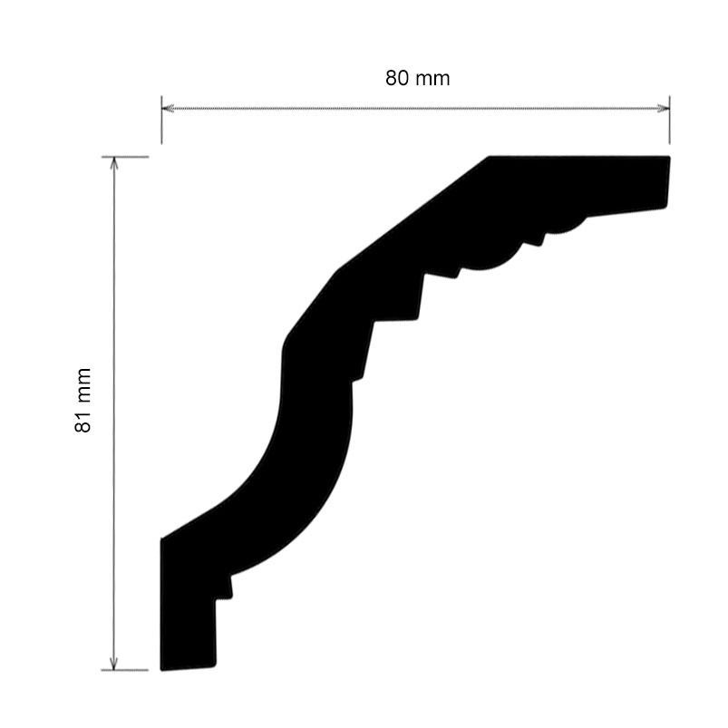 Карниз гладкий поліуретановий Harmony K 202 Дніпро - фото 2