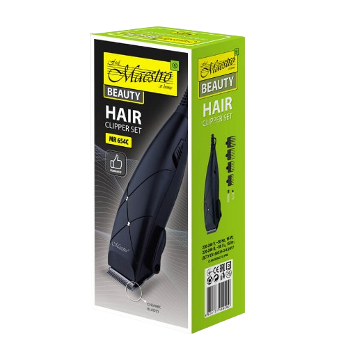 Машинка для стрижки червона MR-654C-RED Maestro Житомир