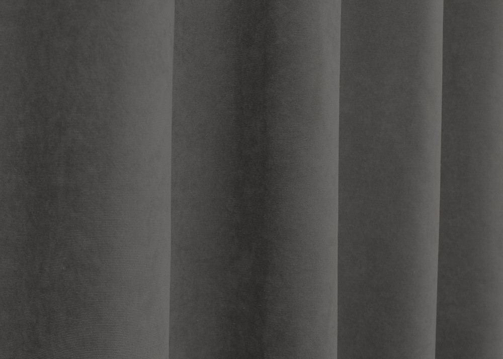 Комплект штор на люверсах VR-Textil Мікровелюр Petek № 1484ш Сірий 150х270 см 2 шт (37-0166) Київ - фото 8