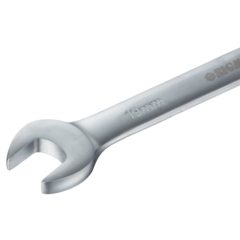 Sigma Ключ рожково-накидной трещоточный 19мм CrV SIGMA (6022191) Коломия - фото 4