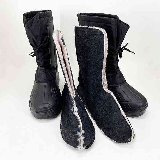 Чоловічі робочі черевики 44р, Чоботи чоловічі для риболовлі, Теплі водонепроникні чоботи RW-46 Львів