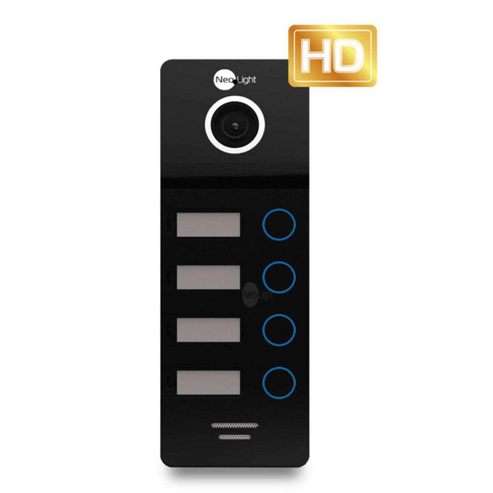 Цветная вызывная панель NeoLight Mega/4 HD Black Киев - изображение 1