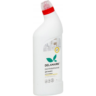 Засіб для чищення унітазу DeLaMark з ароматом лимону 1 л (4820152330765) Вінниця - фото 1