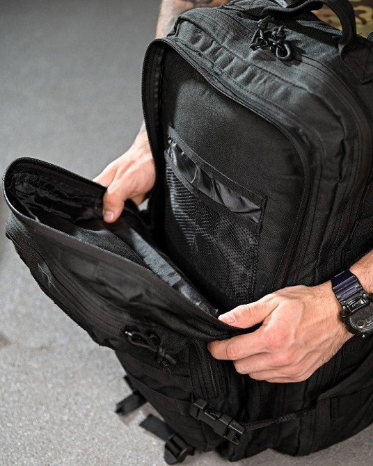 Тактичний рюкзак чорний ПП4721 Одеса - фото 6