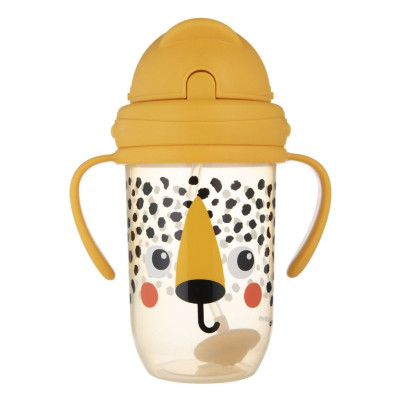 Поїльник-непроливайка Canpol babies BabiesBo з трубочкою і обтяжувачем, 270 мл, гепард (56/617_ora) Вінниця - фото 4
