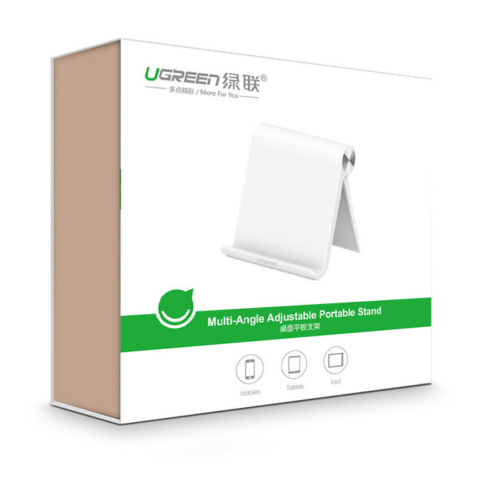 Підставка-тримач Ugreen для планшета або телефону LP115 30485 (Біла) Миколаїв - фото 9