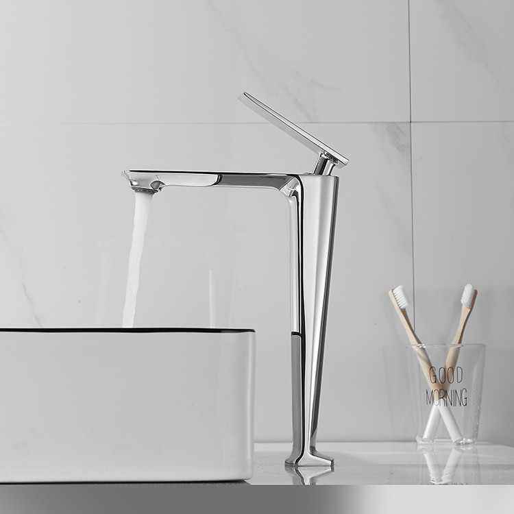 Смеситель для умывальника в ванну однорычажный, горизонтальный монтаж WanFan люкс качества Хром Каменец-Подольский - изображение 2