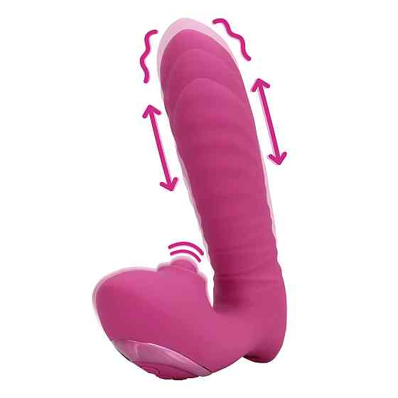 Вибратор для точки G Loveline Thrusting and Tapping Vibrator - Powerful Pink Sex Aura Киев