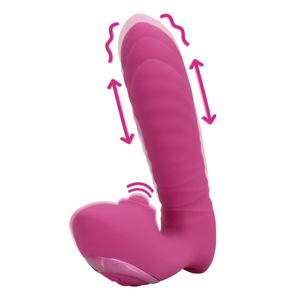 Вібратор для точки G Loveline Thrusting and Tapping Vibrator - Powerful Pink Sex Aura Київ - фото 2
