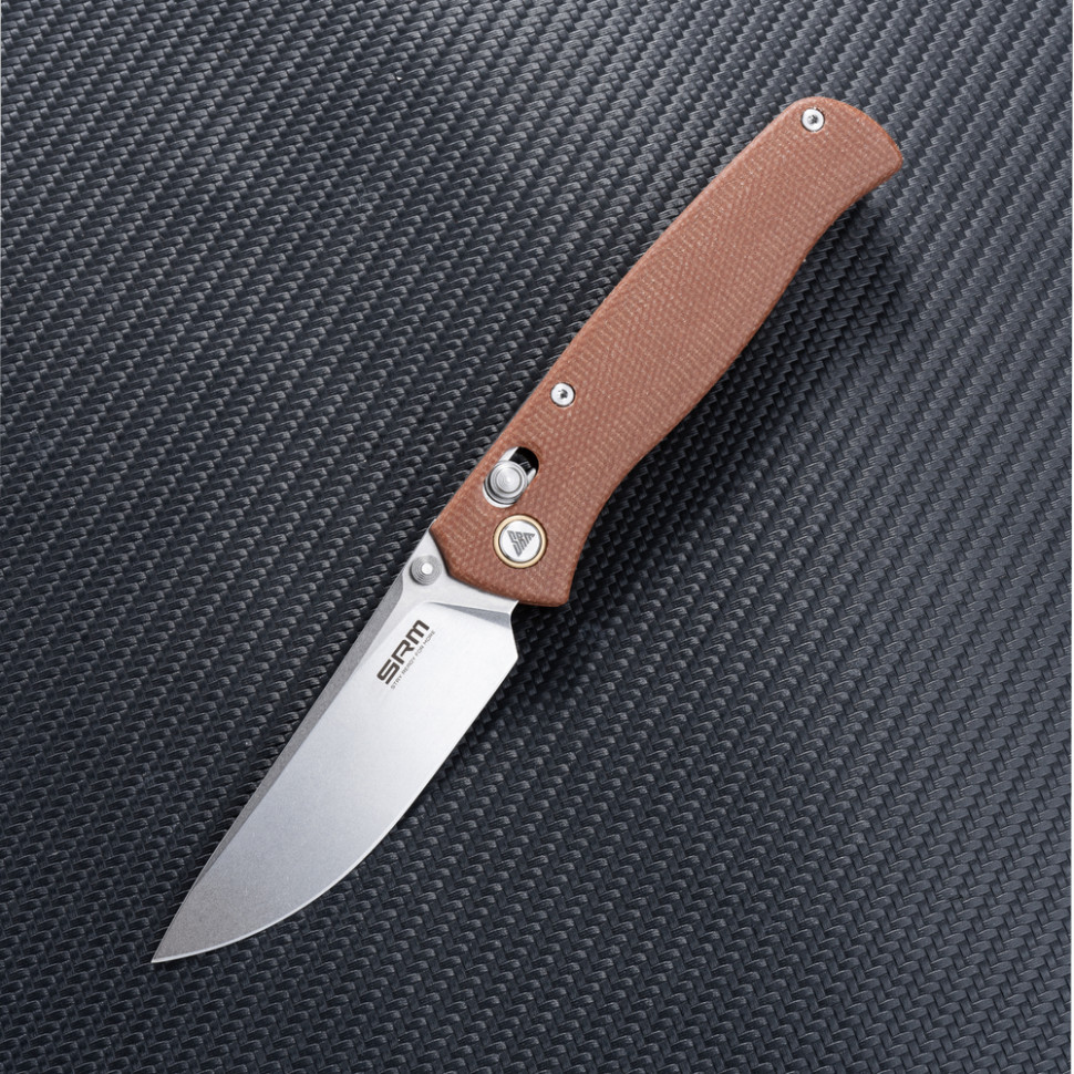 Ніж складаний SRM Medal 255L-MN, коричневий Киев - изображение 6