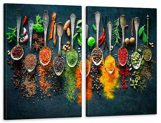 Модульна картина у вітальню/ спальню  Спеції       TLV-2_110 70x102 см Київ