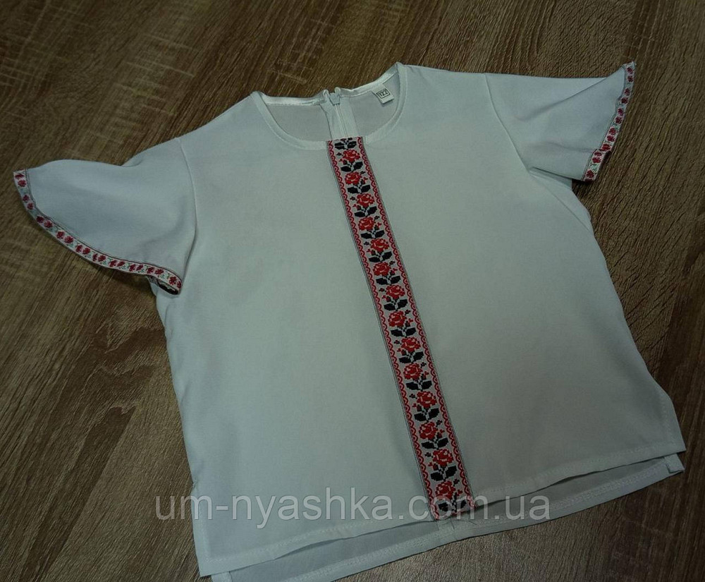 Гарна шкільна блузка з коротким рукавом 122 Кривий Ріг - фото 6