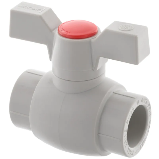 Кран кульовий PPR КШ Koer (метелик) для гарячої води 25 (Koer K0182.PRO) (KP0235) Київ