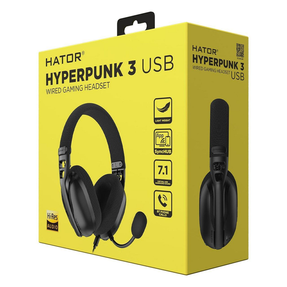 Гарнітура Hator Hyperpunk 3 USB Black (ESH10) Харків - фото 8