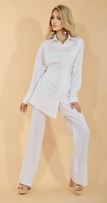 Модный льняной костюм (44) Киев - изображение 1