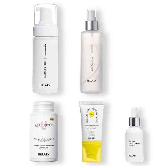 Сонцезахисний крем для обличчя SPF 50 + Набір для догляду за шкірою обличчя жирного типу Київ