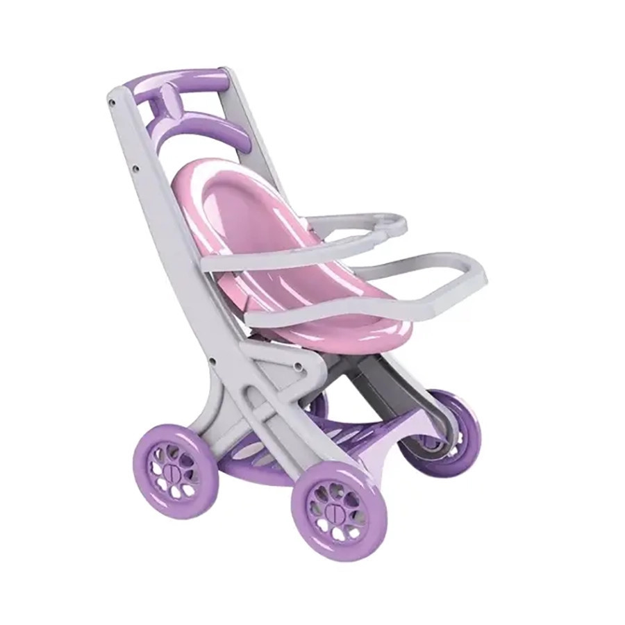 Коляска для ляльок з шезлонгом Doloni Toys 0122/04 Сіро-рожева Вінниця - фото 1