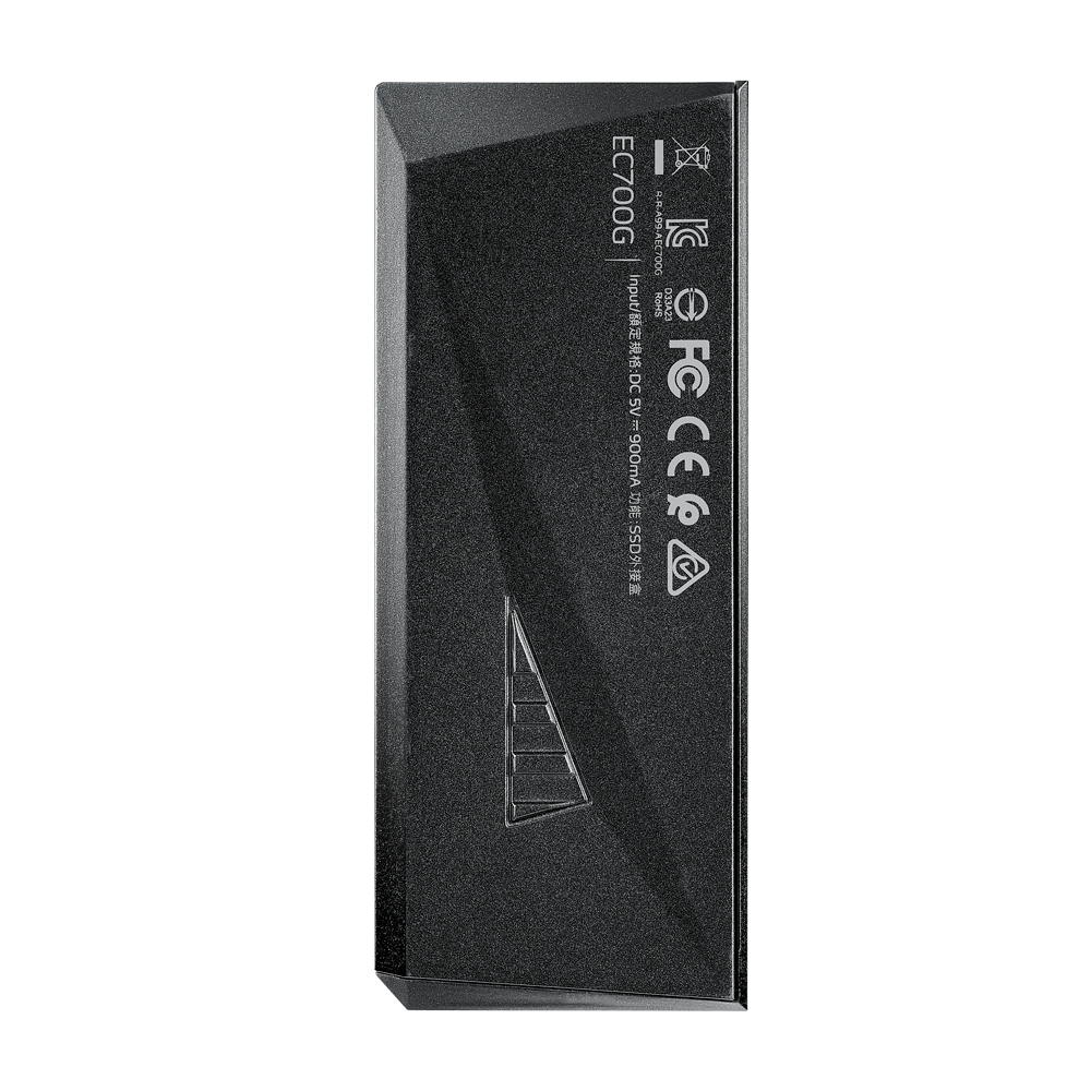 Зовнішня кишеня для накопичувача A-DATA EC700G для SSD M.2 PCIe/SATA USB3.2 Gen2 Type-C Black Київ - фото 5