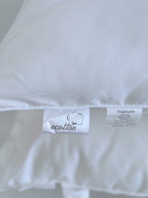 Ecotton Подушка Ecotton 50х70 см Ecofill Line антиалергенна з біопухом біла White Київ - фото 9