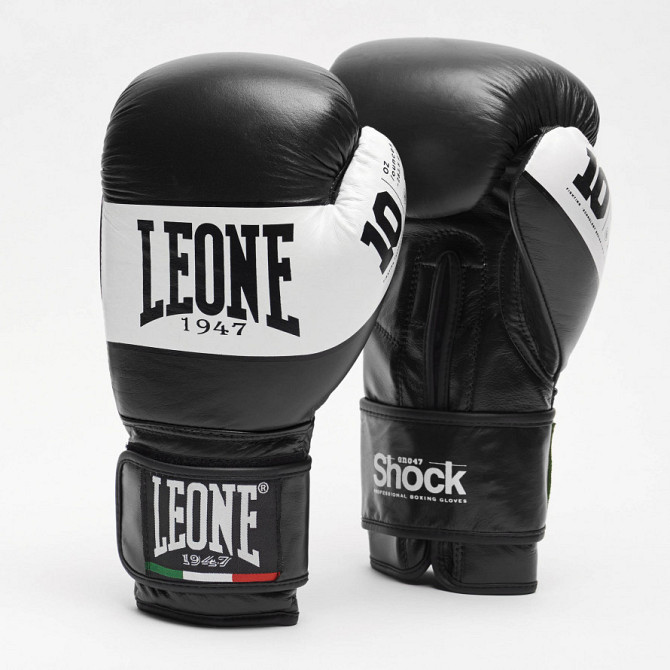 Боксерські перчатки Leone Shock Black 16 ун. Кам'янське - фото 1