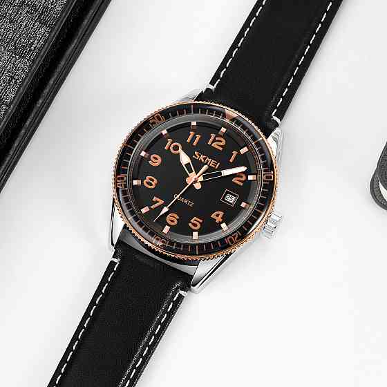 Skmei 9232LRGBK Rose-Gold Black Leather SALE Київ