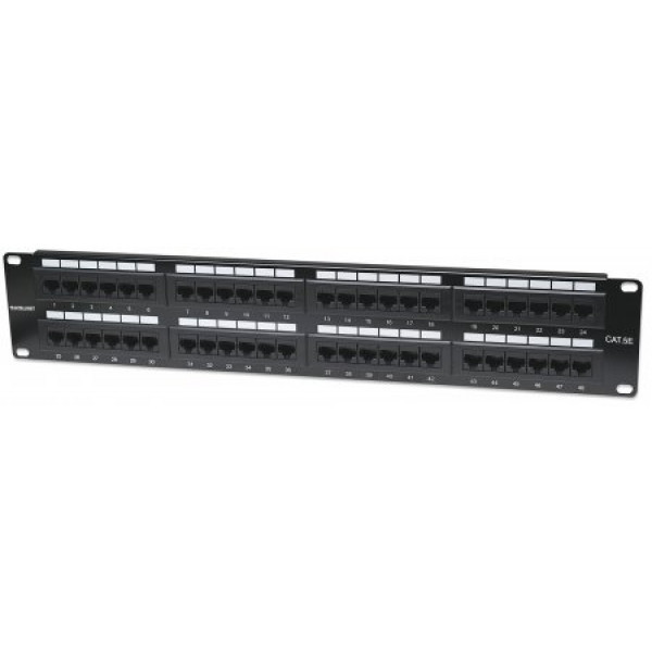 Патч-панель 19", 48xRJ45, UTP, Cat.5e, 2unit, Intellinet (513579) Київ - фото 1