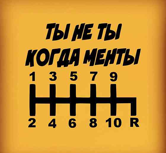 Виниловая наклейка на авто и любую поверхность в Любых размерах - ТЫ НЕ КОГДА МЕНТЫ Черновцы