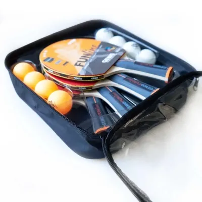 Комплект для настільного тенісу Gewo Family &amp; Friends 4 Bats 8 Balls (97010000) (931052) Вінниця