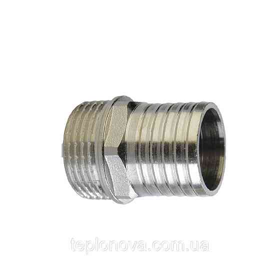 Штуцер никелированный 1″НР х 25мм штампованный А2070А(нк) VA Черновцы