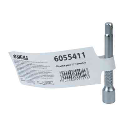 Удлинитель для инструмента Sigma 1/4" 75мм CrV (6055411) Винница