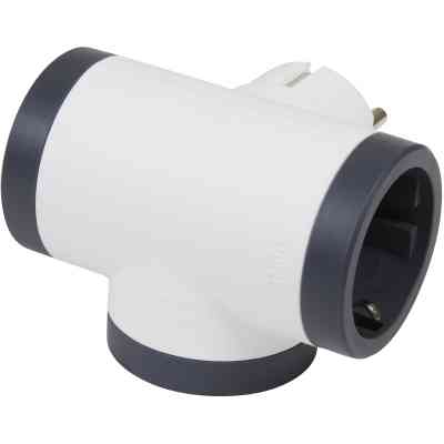 Мережевий розгалужувач LEGRAND ПРЕМІУМ 3х2К+З бокові розетки, колір Білий/Чорний (694520) Вінниця