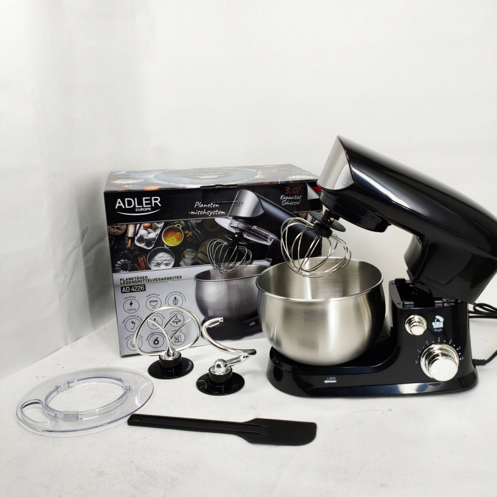 Міцний міксер, Електричний стаціонарний міксер, Кухонний тістомісильник з насадками DR-30 Львів - фото 2