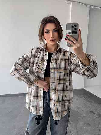 Жіноча картата сорочка (з накатом) 42-46, карта 29 Одеса