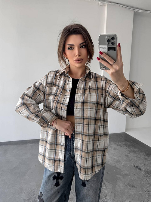 Жіноча картата сорочка (з накатом) 42-46, карта 29 Одеса - фото 1