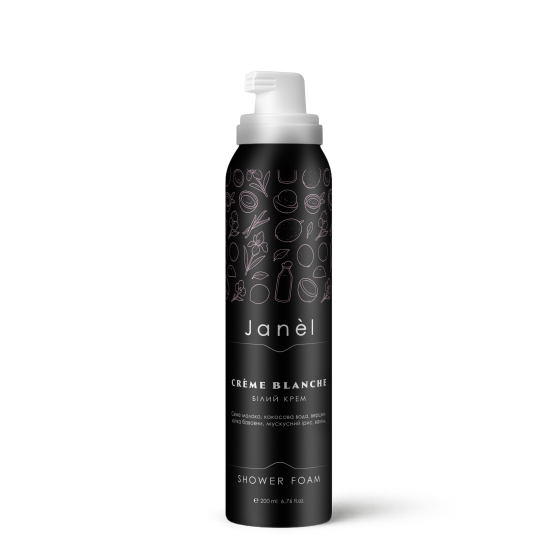 Пена для душа аэрозольная Белый крем Crème Blanche Janel 200 мл Киев