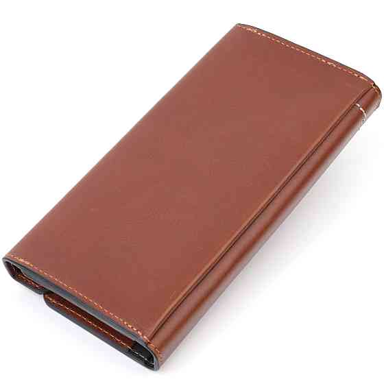 Барсетка із гладкої шкіри Коричневий (GRANDE PELLE) Київ