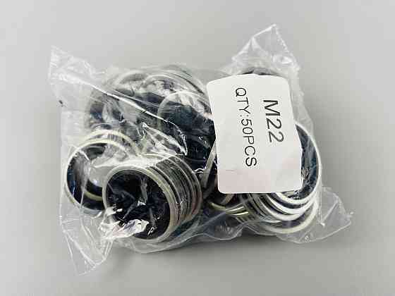 Шайба з гумовим кільцем NBR всередині 22 мм, для гідравліки, олії, води, повітря. Мукачево