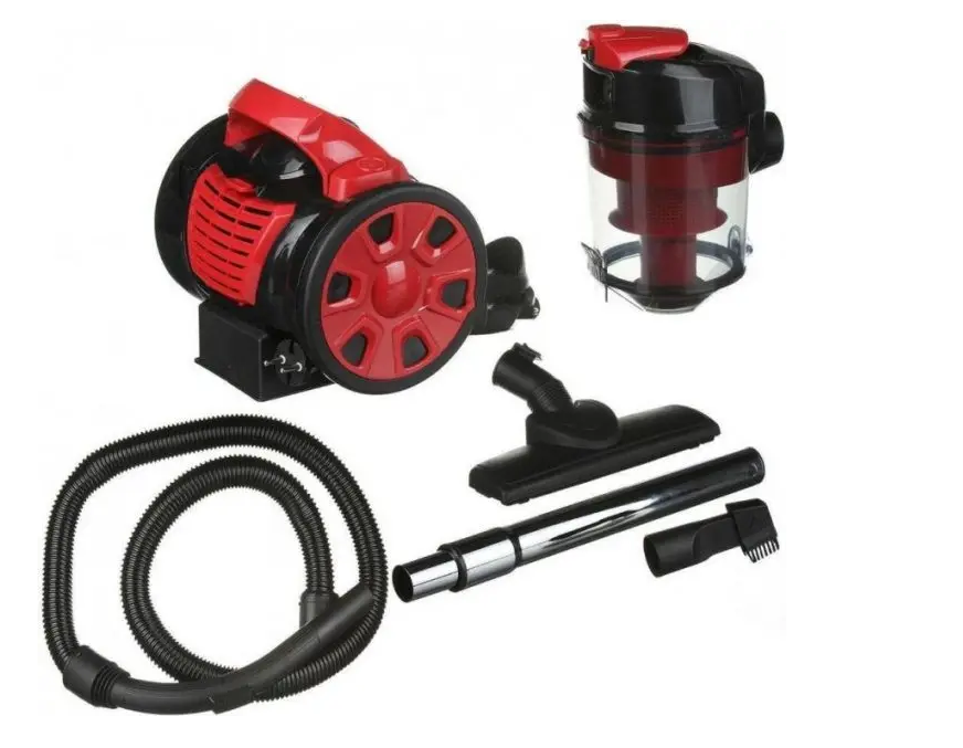 Потужний пилосос DOMOTEC MS-4405 3000Вт з контейнером для збору пилу, сухе прибирання, Червоний колір Одеса - фото 6