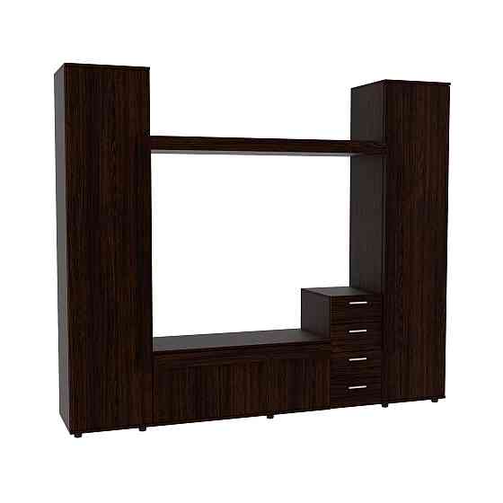 Стенка в гостиную под ТВ Эхо-2, Венге Магия, 2160х420х1850 Львов