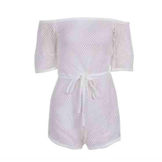 Пляжна накидка комбінезон сітка білий Київ