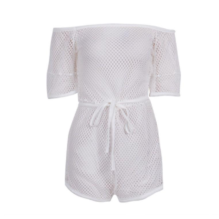 Пляжная накидка комбинезон сетка белый Киев - изображение 2