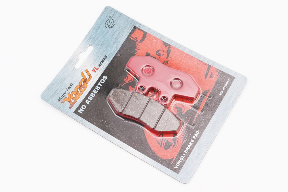 Гальмівні колодки (дискові) Yamaha CYGNUS 125; BETA-RK6/HUSQVARNA-SM 50; WR 50/PEUGEOT-XR6/APRILIA-125/Pegaso-125/GAS-GAS-EC, к-кт червоні Киев - изображение 1